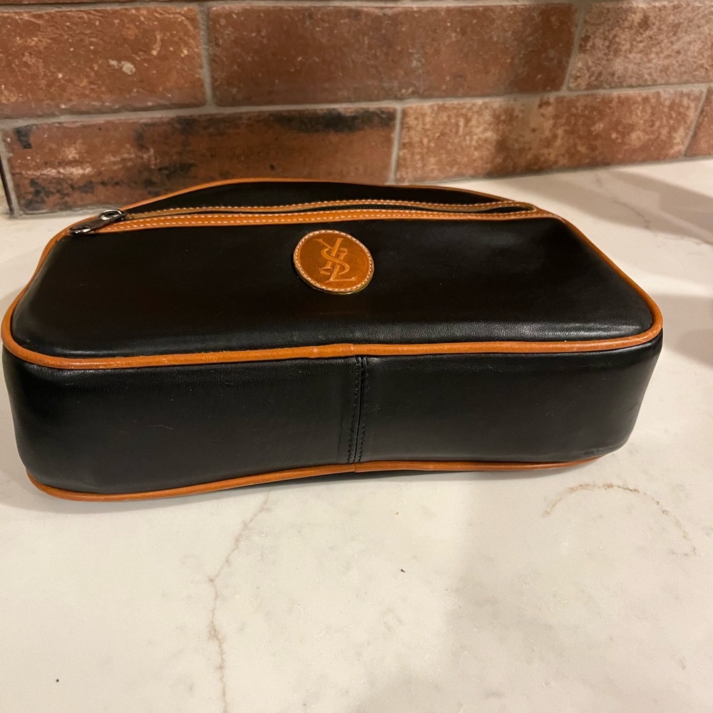 Vintage Yves Saint Laurent leather travel /toiletry bag - Picture 10 of 10